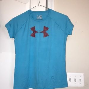 blue under armor t shirt